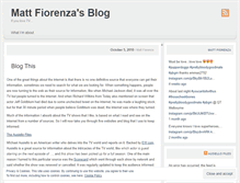 Tablet Screenshot of mattfiorenza.wordpress.com