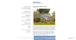 Desktop Screenshot of mastique.wordpress.com