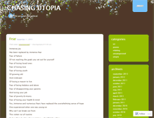 Tablet Screenshot of chasingutopia.wordpress.com