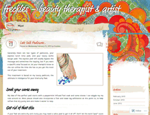 Tablet Screenshot of frecklesbeautytherapy.wordpress.com