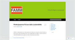 Desktop Screenshot of famminfissi.wordpress.com