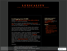 Tablet Screenshot of lexicality.wordpress.com