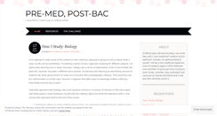 Desktop Screenshot of premedpostbac.wordpress.com