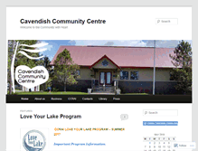 Tablet Screenshot of cavendishcommunitycentre.wordpress.com