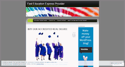 Desktop Screenshot of fasteducationexpress.wordpress.com