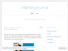 Tablet Screenshot of infertilityjournal.wordpress.com