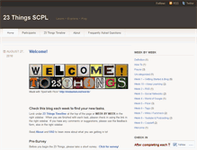 Tablet Screenshot of 23thingsscpl.wordpress.com