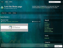 Tablet Screenshot of lovethebrain.wordpress.com
