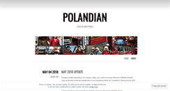Desktop Screenshot of polandian.wordpress.com
