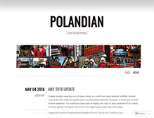 Tablet Screenshot of polandian.wordpress.com