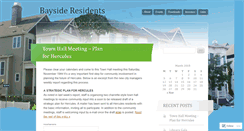 Desktop Screenshot of baysideresidents.wordpress.com