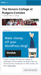 Mobile Screenshot of honorscollege.wordpress.com