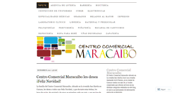 Desktop Screenshot of centrocomercialmaracaibo.wordpress.com