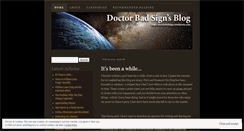 Desktop Screenshot of doctorbadsign.wordpress.com