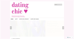 Desktop Screenshot of datingchic.wordpress.com