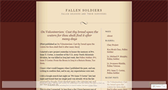 Desktop Screenshot of fallensoldiers.wordpress.com