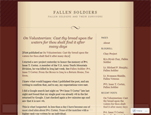 Tablet Screenshot of fallensoldiers.wordpress.com