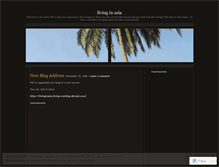 Tablet Screenshot of livinginasia.wordpress.com