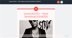 Desktop Screenshot of lennykravitzstrutdownload.wordpress.com