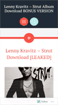 Mobile Screenshot of lennykravitzstrutdownload.wordpress.com