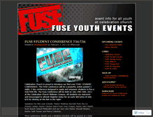 Tablet Screenshot of fuseyouthevents.wordpress.com