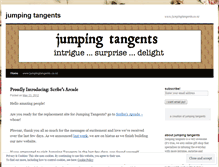 Tablet Screenshot of jumpingtangents.wordpress.com