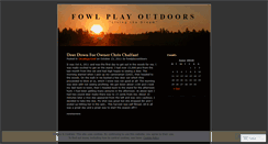 Desktop Screenshot of fowlplayoutdoors.wordpress.com