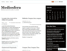 Tablet Screenshot of mediosfera.wordpress.com