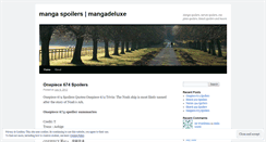 Desktop Screenshot of mangadeluxe.wordpress.com
