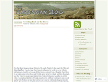 Tablet Screenshot of barbarianblog.wordpress.com