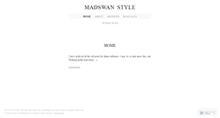 Desktop Screenshot of madswanstyle.wordpress.com