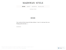 Tablet Screenshot of madswanstyle.wordpress.com