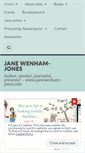 Mobile Screenshot of janewenhamjones.wordpress.com