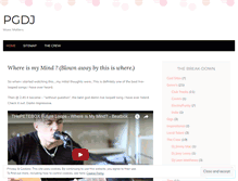 Tablet Screenshot of pgdj.wordpress.com