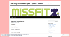 Desktop Screenshot of missfit79.wordpress.com