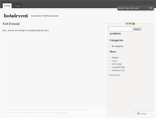 Tablet Screenshot of hotairvent.wordpress.com