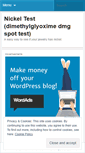 Mobile Screenshot of nickeltest.wordpress.com
