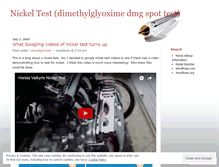 Tablet Screenshot of nickeltest.wordpress.com