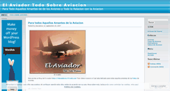 Desktop Screenshot of elaviadorsv.wordpress.com