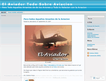 Tablet Screenshot of elaviadorsv.wordpress.com