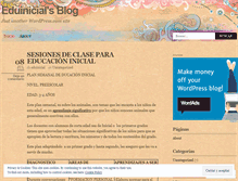 Tablet Screenshot of eduinicial.wordpress.com