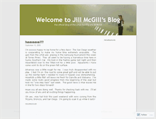 Tablet Screenshot of jillmcgill.wordpress.com