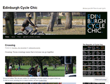 Tablet Screenshot of edinburghcyclechic.wordpress.com