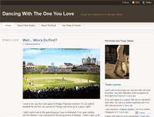 Tablet Screenshot of dancingwiththeoneyoulove.wordpress.com