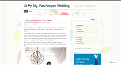 Desktop Screenshot of bigfunkenyanwedding.wordpress.com