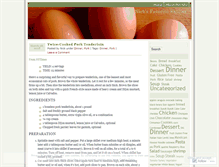 Tablet Screenshot of nsrecipes.wordpress.com