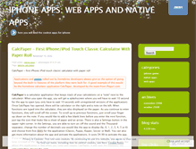 Tablet Screenshot of iphoneappx.wordpress.com