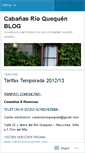 Mobile Screenshot of cabaniasrioquequen.wordpress.com