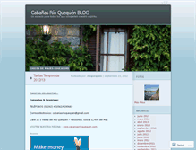 Tablet Screenshot of cabaniasrioquequen.wordpress.com