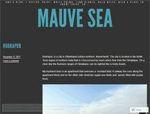Tablet Screenshot of mauvesea.wordpress.com